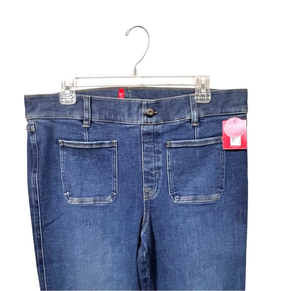 Spanx Patch Pocket Flare Jeans Size XL New - Picture 7 of 13